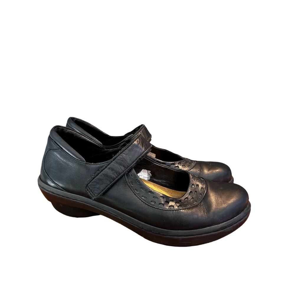 Naot Mary Jane Shoes Women’s 38 L7 Black Leather Comfort Orthopedic - Picture 1 of 10
